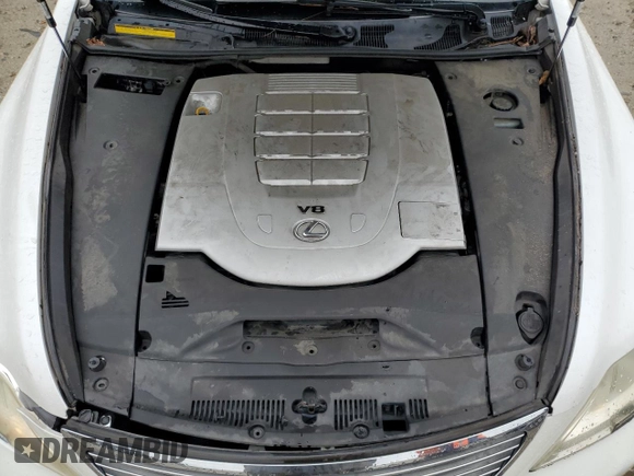 2009 Lexus LS 460 with VIN JTHCL46F395002766, listed as a Copart auction lot 48797575 with 120,725 mi miles and Salvage Title. Bid and sale history available at DreamBid. Image 12.