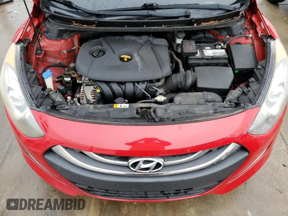 2013 Hyundai Elantra GT with VIN KMHD35LEXDU090619, listed as a Copart auction lot 39547274 with 104,254 mi miles and Non Repairable. Bid and sale history available at carsss.com. Image 11.