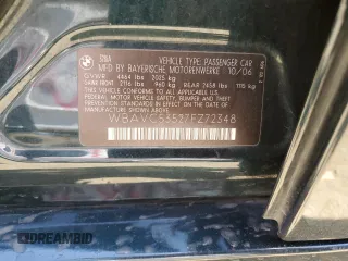 2007 BMW 3 Series 328i with VIN WBAVC53527FZ72348, listed as a Copart auction lot 57903415 with 150,413 mi miles and Salvage title. Bid and sale history available at DreamBid. Image 12.
