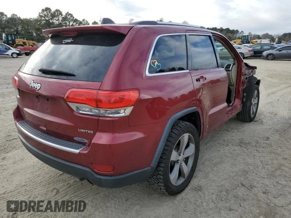2014 Jeep Grand Cherokee Limited with VIN 1C4RJEBT7EC147432, listed as a Copart auction lot 83339654 with 145,017 mi miles and Salvage Title. Bid and sale history available at DreamBid. Image 3.