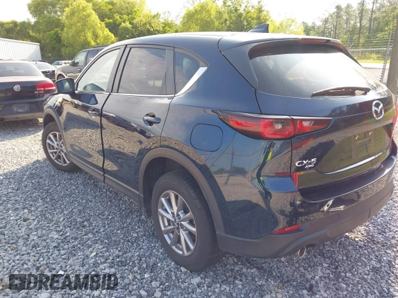 2023 Mazda CX-5 S Preferred with VIN JM3KFBCM1P0260992, listed as a IAAI auction lot 42192977 with 22,445 mi miles and . Bid and sale history available at carsss.com. Image 3.