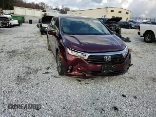 2021 Honda Odyssey Touring with VIN 5FNRL6H86MB021678, listed as a Copart auction lot 85002174 with 103,166 mi miles and Salvage Title. Bid and sale history available at carsss.com. Image 11.