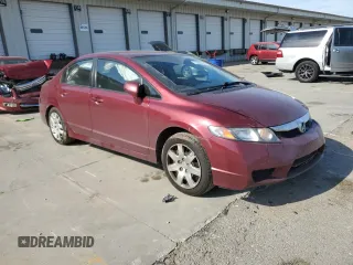 2011 Honda Civic LX with VIN 19XFA1F56BE026953, listed as a Copart auction lot 53395815 with 167,591 mi miles and Salvage Title. Bid and sale history available at DreamBid. Image 4.