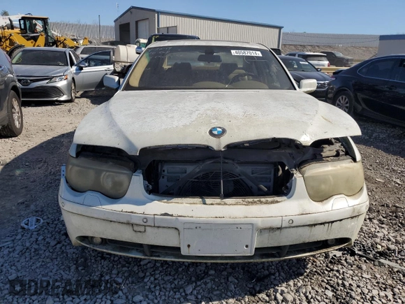 2002 BMW 7 Series 745i with VIN WBAGL63462DP54424, listed as a Copart auction lot 85921814 with Not Provided miles and Clean Title. Bid and sale history available at DreamBid. Image 5.