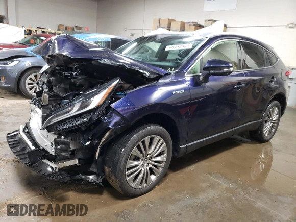 2021 Toyota Venza LE with VIN JTEAAAAH6MJ037349, listed as a Copart auction lot 68433332 with 64,312 mi miles. Bid and sale history available at carsss.com. Image 1.