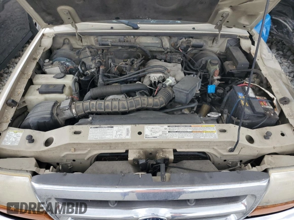 2000 Ford Ranger XL with VIN 1FTYR14V6YPB92418, listed as a Copart auction lot 55573945 with 152,507 mi miles and Salvage Title. Bid and sale history available at DreamBid. Image 11.