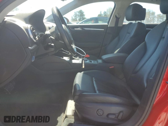 2015 Audi A3 2.0T Prestige with VIN WAUKFGFF8F1042086, listed as a Copart auction lot 50163435 with 85,210 mi miles and Salvage Title. Bid and sale history available at carsss.com. Image 7.