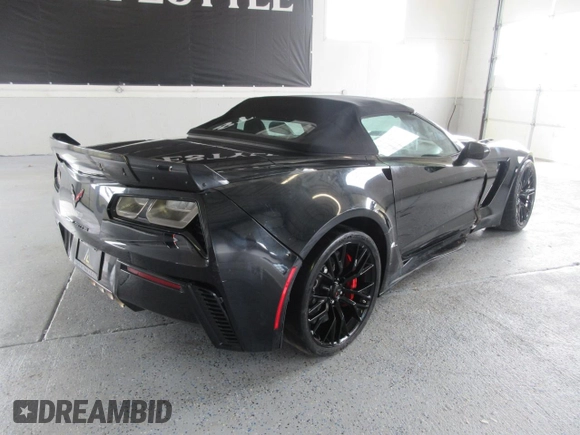 2017 Chevrolet Corvette Z06 3LZ with VIN 1G1YU3D60H5603836, listed as a Copart auction lot 87965415 with 4,594 mi miles and Salvage Title. Bid and sale history available at carsss.com. Image 3.