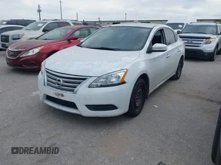 2015 Nissan Sentra SV with VIN 3N1AB7AP8FY213993, listed as a IAAI auction lot 42040473 with 142,758 mi miles. Bid and sale history available at carsss.com. Image 2.