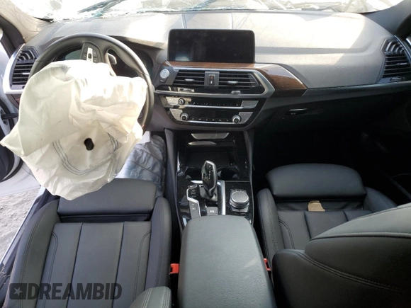 2021 BMW X4 xDrive30i with VIN 5UX2V1C00M9F20133, listed as a Copart auction lot 68800753 with 0 mi miles. Bid and sale history available at carsss.com. Image 8.