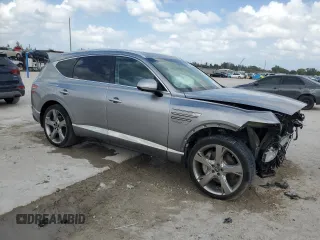 2022 Genesis GV80 with VIN KMUHCESC0NU084316, listed as a Copart auction lot 51074605 with 56,261 mi miles and Non Repairable. Bid and sale history available at DreamBid. Image 4.