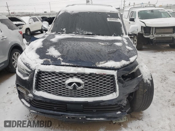 2018 Infiniti QX80 with VIN JN8AZ2NE5J9191376, listed as a Copart auction lot 88046885 with 79,076 mi miles and Salvage title. Bid and sale history available at DreamBid. Image 5.