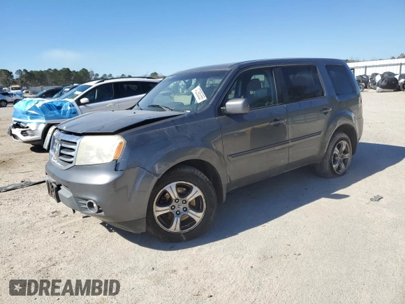 2012 Honda Pilot EX-L with VIN 5FNYF4H64CB035969, listed as a Copart auction lot 47295355 with 0 mi miles and Salvage Title. Bid and sale history available at carsss.com. Image 1.