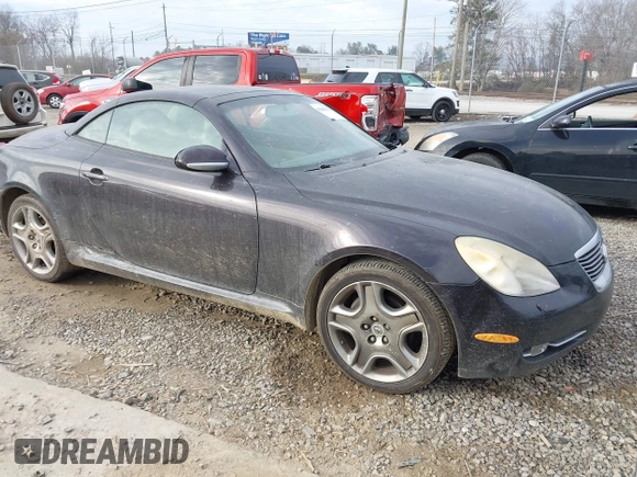 2006 Lexus SC 430 с VIN JTHFN48Y669008880, выставлен на аукционе IAAI как лот 41186911 с пробегом Не указан миль и . История ставок и продаж доступна на DreamBid. Изображение 1.