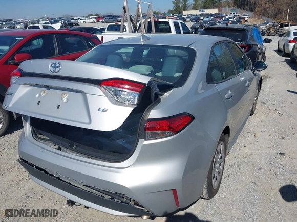 2021 Toyota Corolla LE with VIN 5YFEPMAE5MP254186, listed as a IAAI auction lot 41649717 with 107,715 mi miles. Bid and sale history available at carsss.com. Image 4.