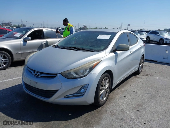 2016 Hyundai Elantra SE with VIN 5NPDH4AE6GH731234, listed as a IAAI auction lot 41993468 with 108,709 mi miles. Bid and sale history available at carsss.com. Image 17.