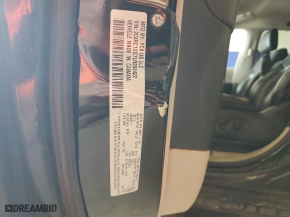 2020 Chrysler Voyager LXI with VIN 2C4RC1DG7LR268422, listed as a Copart auction lot 50420845 with 137,503 mi miles and Salvage Title. Bid and sale history available at carsss.com. Image 13.
