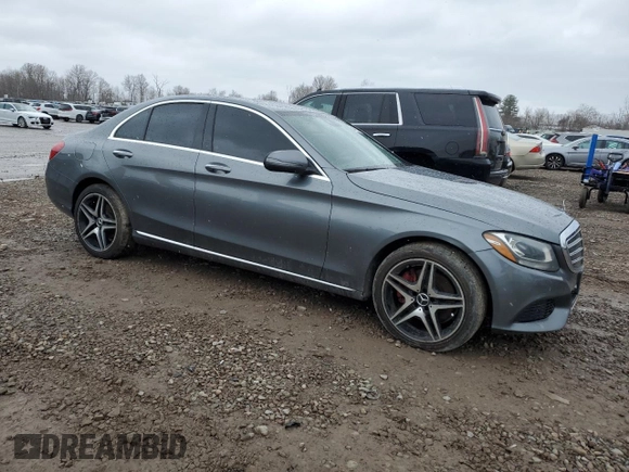 2017 Mercedes-Benz C 300 with VIN 55SWF4KB4HU198978, listed as a Copart auction lot 53070045 with Not Provided miles and Clean Title. Bid and sale history available at carsss.com. Image 4.