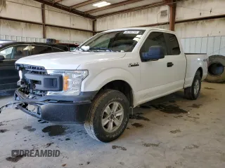 2018 Ford F-150 XL with VIN 1FTFX1E56JFC69571, listed as a Copart auction lot 45755715 with 156,830 mi miles and Salvage title. Bid and sale history available at DreamBid. Image 1.