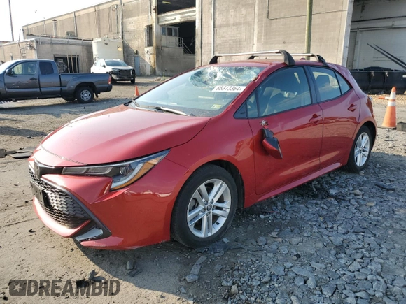 2021 Toyota Corolla Hatchback SE with VIN JTND4MBE6M3129379, listed as a Copart auction lot 65313364 with 48,435 mi miles and Salvage Title. Bid and sale history available at carsss.com. Image 1.