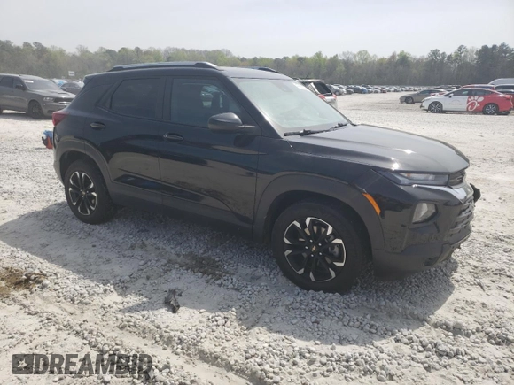2021 Chevrolet TrailBlazer LT with VIN KL79MPS22MB137449, listed as a Copart auction lot 47800004 with 77,392 mi miles and Salvage Title. Bid and sale history available at DreamBid. Image 4.