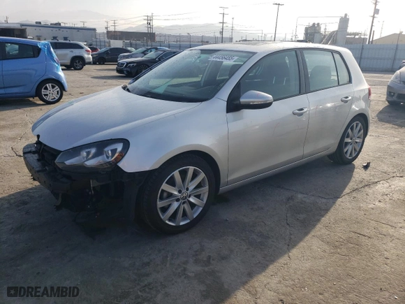 2011 Volkswagen Golf TDI with VIN WVWDM7AJ6BW242796, listed as a Copart auction lot 44456455 with 28,446 mi miles and Salvage Title. Bid and sale history available at carsss.com. Image 1.