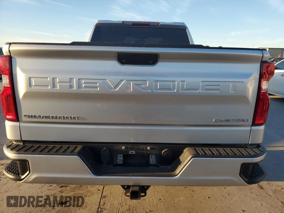 2020 Chevrolet Silverado 1500 Custom with VIN 1GCRWBEK8LZ171039, listed as a Copart auction lot 86540254 with 83,326 mi miles and Salvage Title. Bid and sale history available at carsss.com. Image 6.