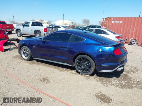 2019 Ford Mustang GT with VIN 1FA6P8CF9K5135798, listed as a IAAI auction lot 41629414 with 37,479 mi miles and . Bid and sale history available at DreamBid. Image 3.