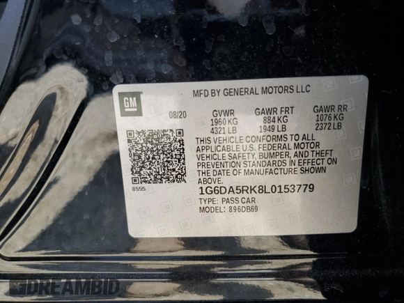 2020 Cadillac CT4 Luxury z VIN 1G6DA5RK8L0153779, wystawiony jako Copart lot #55573645 z przebiegiem 93 740 mil mil oraz Szkoda całkowita • Salvage title. Historia ofert i sprzedaży dostępna na DreamBid. Obrazek 13.
