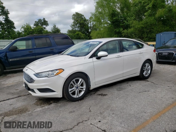 2018 Ford Fusion SE z VIN 3FA6P0HD9JR183760, wystawiony jako Copart lot #59983025 z przebiegiem 95 206 mil mil oraz Szkoda całkowita • Salvage title. Historia ofert i sprzedaży dostępna na DreamBid. Obrazek 1.