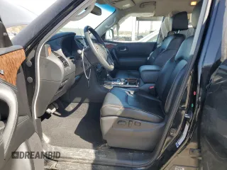 2017 Nissan Armada Platinum with VIN JN8AY2NE1H9706743, listed as a Copart auction lot 52411925 with 108,056 mi miles and Salvage Title. Bid and sale history available at carsss.com. Image 7.