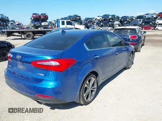 2015 Kia Forte EX with VIN KNAFZ4A85F5307314, listed as a IAAI auction lot 41672202 with 116,890 mi miles. Bid and sale history available at carsss.com. Image 4.