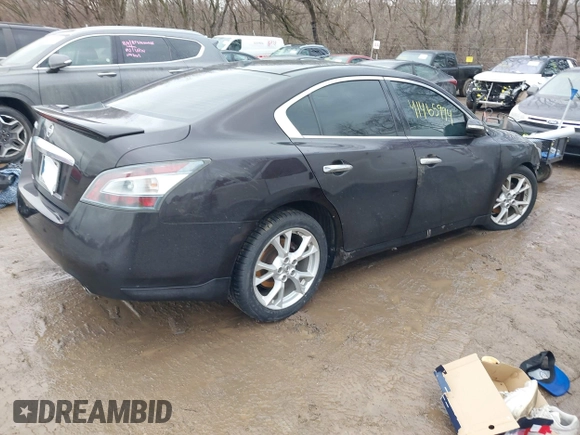 2012 Nissan Maxima SV with VIN 1N4AA5AP0CC850570, listed as a IAAI auction lot 41465994 with 158,400 mi miles and . Bid and sale history available at DreamBid. Image 4.