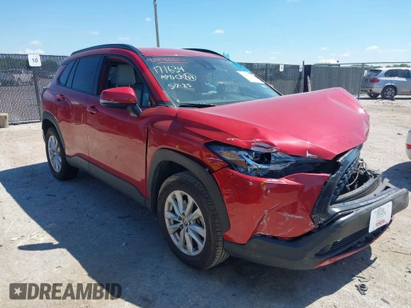2022 Toyota Corolla Cross LE с VIN 7MUCAAAG3NV028977, выставлен на аукционе IAAI как лот 42243310 с пробегом 47 494 миль миль и . История ставок и продаж доступна на DreamBid. Изображение 1.