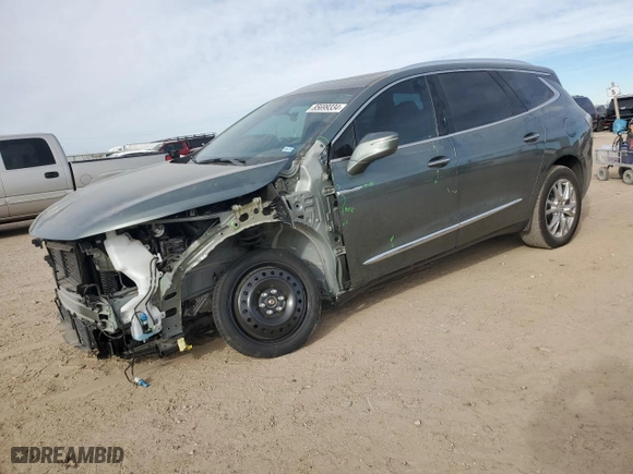 2023 Buick Enclave Premium with VIN 5GAEVBKW6PJ158563, listed as a Copart auction lot 85699334 with 6,037 mi miles and Salvage Title. Bid and sale history available at carsss.com. Image 1.