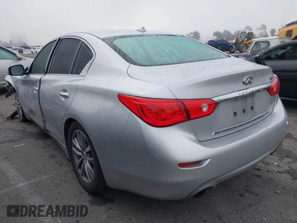 2017 Infiniti Q50 2.0t with VIN JN1CV7AP7HM642242, listed as a IAAI auction lot 41622492 with 97,102 mi miles. Bid and sale history available at carsss.com. Image 14.