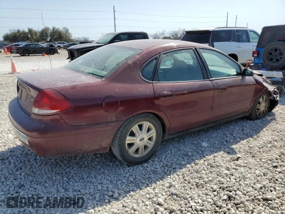 2007 Ford Taurus SEL with VIN 1FAFP56U27A183683, listed as a Copart auction lot 48707555 with Not Provided miles and Salvage Title. Bid and sale history available at DreamBid. Image 3.