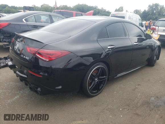 2021 Mercedes-Benz CLA 45 AMG with VIN W1K5J5DB5MN179887, listed as a Copart auction lot 70479254 with Not Provided miles and Salvage Title. Bid and sale history available at DreamBid. Image 3.