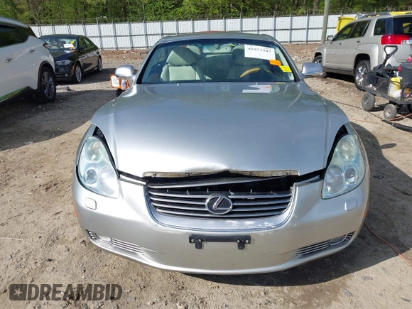 2004 Lexus SC with VIN JTHFN48YX40059526, listed as a IAAI auction lot 41973307 with 123,466 mi miles. Bid and sale history available at carsss.com. Image 6.
