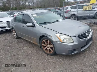 2007 Nissan Maxima 3.5 SL with VIN 1N4BA41E47C857086, listed as a IAAI auction lot 42026124 with 999,999 mi miles. Bid and sale history available at carsss.com. Image 1.