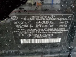 2015 Hyundai Elantra SE z VIN 5NPDH4AE6FH620648, wystawiony jako Copart lot #59402395 z przebiegiem 139 003 mil mil oraz Czysty tytuł • Clean title. Historia ofert i sprzedaży dostępna na DreamBid. Obrazek 13.