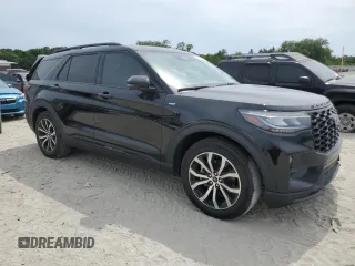 2025 Ford Explorer ST-Line with VIN 1FMUK7KH6SGA95371, listed as a Copart auction lot 57572985 with 8,833 mi miles and Salvage title. Bid and sale history available at DreamBid. Image 4.