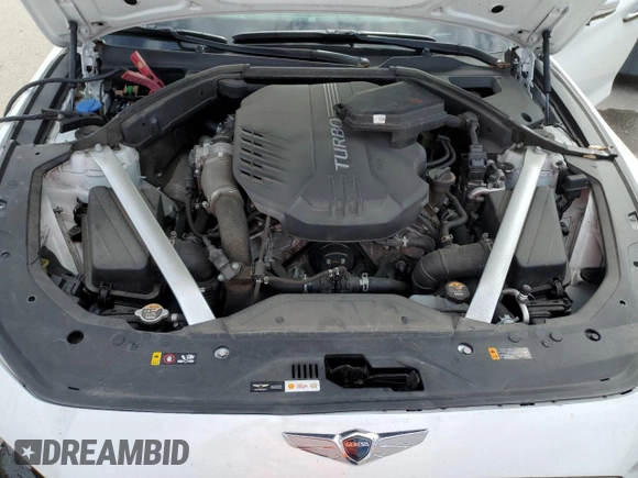 2021 Genesis G70 3.3T with VIN KMTG34LE5MU074535, listed as a Copart auction lot 40277844 with 56,032 mi miles and Non Repairable. Bid and sale history available at carsss.com. Image 11.