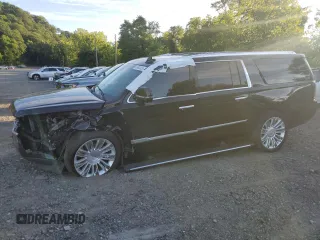 2018 Cadillac Escalade ESV Platinum with VIN 1GYS4KKJXJR204004, listed as a Copart auction lot 65992425 with 67,957 mi miles and Salvage title. Bid and sale history available at DreamBid. Image 1.