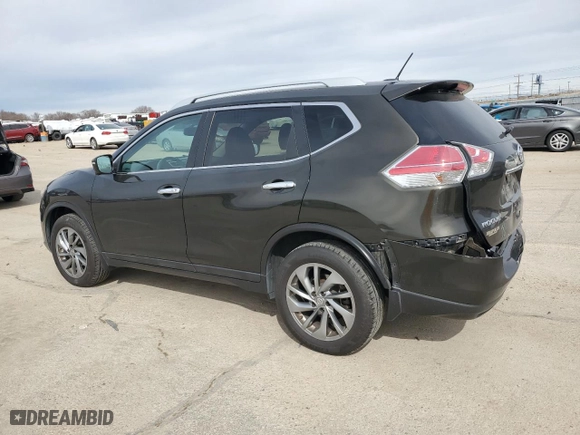 2015 Nissan Rogue SL with VIN 5N1AT2MV9FC824787, listed as a Copart auction lot 47578275 with 77,375 mi miles and Salvage Title. Bid and sale history available at carsss.com. Image 2.