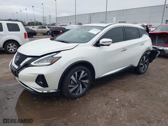 2024 Nissan Murano SL with VIN 5N1AZ2CJ5RC122290, listed as a IAAI auction lot 41565527 with 3,764 mi miles. Bid and sale history available at carsss.com. Image 20.