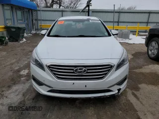 2015 Hyundai Sonata SE with VIN 5NPE24AF7FH003628, listed as a Copart auction lot 45699755 with 196,522 mi miles and Salvage Title. Bid and sale history available at DreamBid. Image 5.