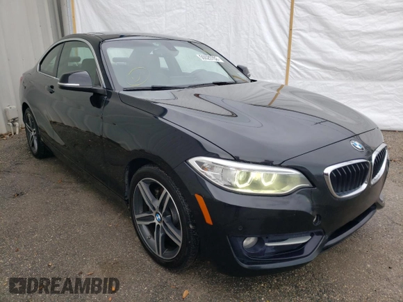 2017 BMW 2 Series 230i with VIN WBA2F9C34HV983861, listed as a Copart auction lot 55529702 with 127,487 mi miles. Bid and sale history available at carsss.com. Image 1.