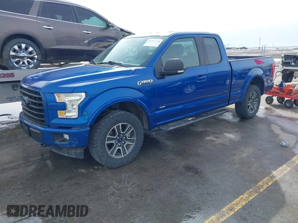 2017 Ford F-150 XL with VIN 1FTEX1EP9HKC95502, listed as a IAAI auction lot 41731718 with 181,487 mi miles. Bid and sale history available at carsss.com. Image 2.