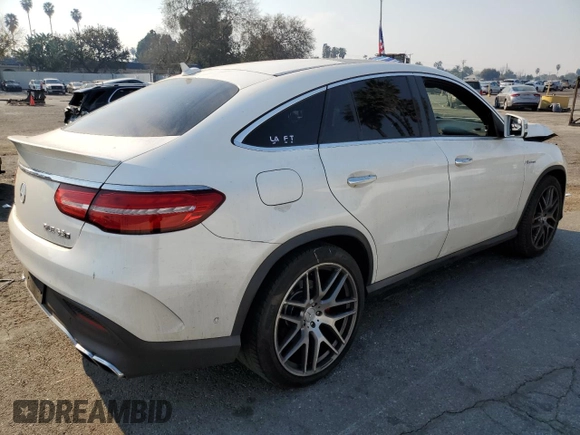 2016 Mercedes-Benz GLE 63 S AMG with VIN 4JGED7FBXGA047144, listed as a Copart auction lot 87331464 with 133,611 mi miles and Salvage title. Bid and sale history available at DreamBid. Image 3.